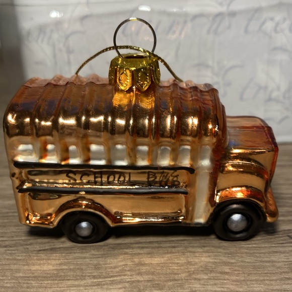 NWOT Four glass Christmas ornaments school theme - Picture 2 of 15